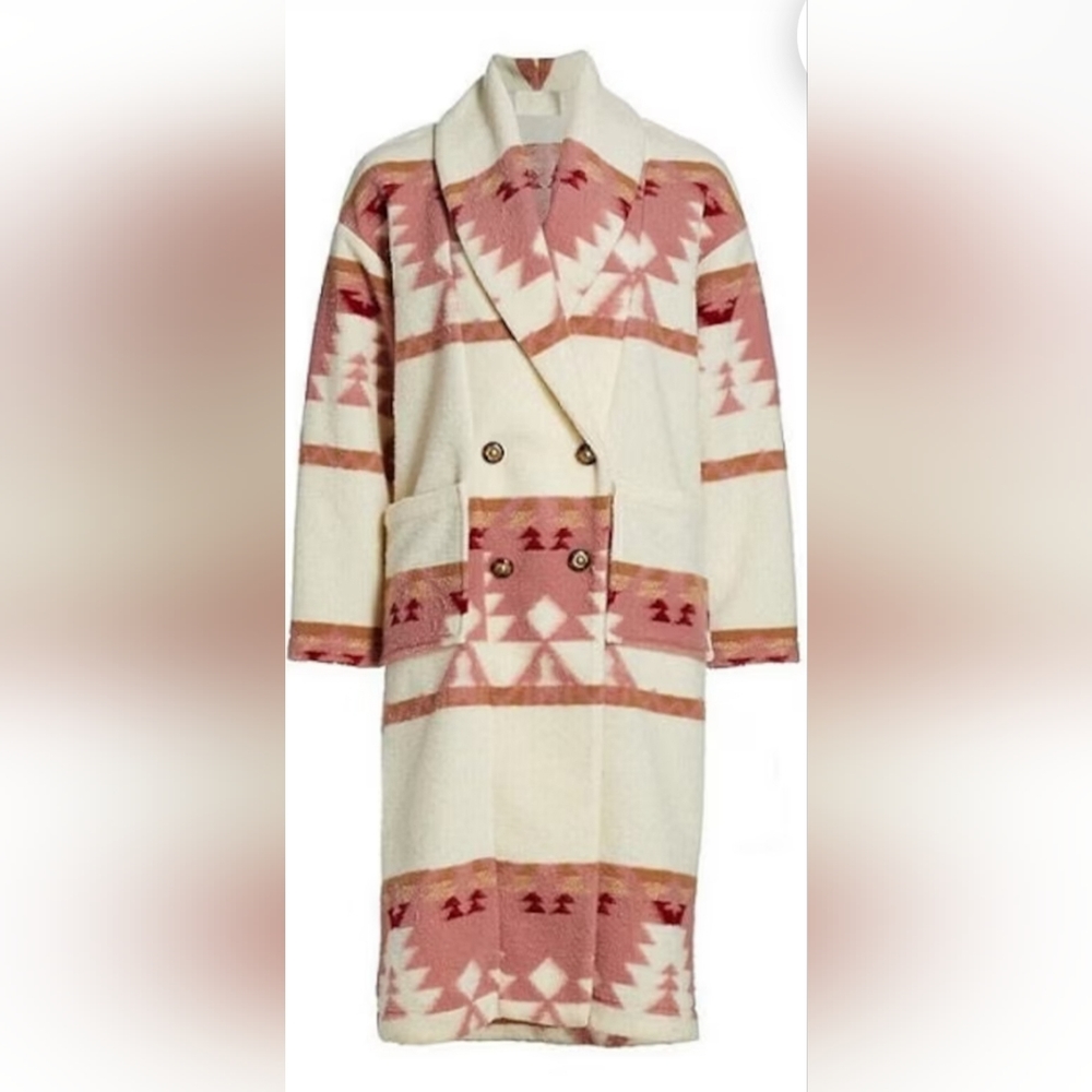 COPY - Yellowstone Season 5 Beth Dutton Pink fleece coat